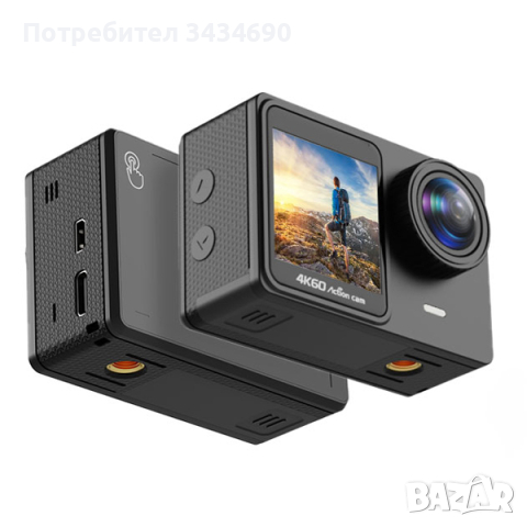 Екшън камера C36 – 4K/60fps с WIFI водоустойчива до 30 метра /SPK065/, снимка 7 - Камери - 44513386