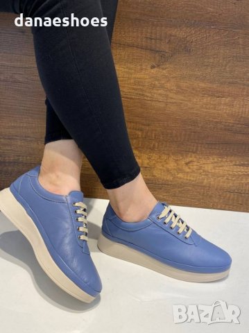 Дамски обувки с връзки от естествена кожа , снимка 1