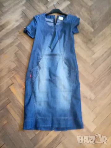 дънкова рокля М-С+ подаръци, снимка 2 - Рокли - 47578786