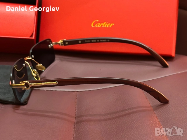 НОВИ Слънчеви очила Cartier безрамкови с пълен комплект аксесоари, снимка 5 - Слънчеви и диоптрични очила - 53925789