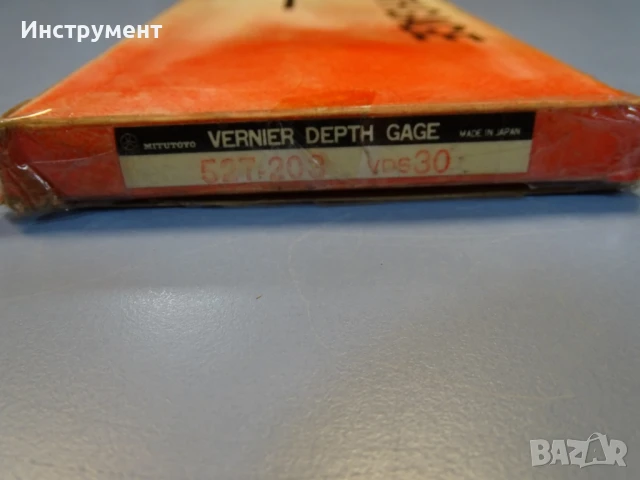 Шублер дълбокомер Mitutoyo 527-203 VDS30 Vernier Depth Gage 0-300mm, снимка 8 - Шублери - 50809167