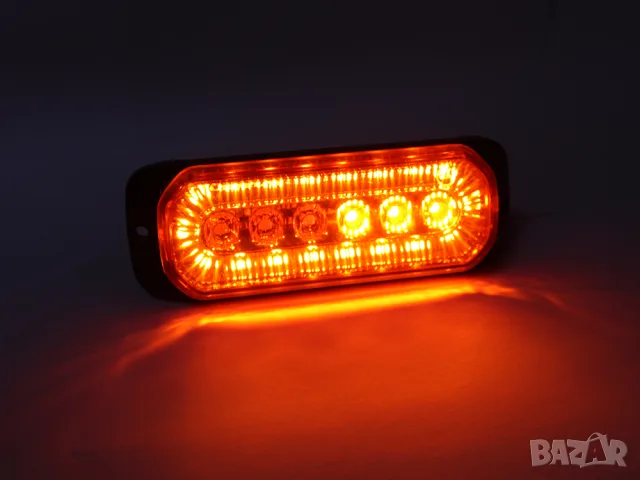 Мигащ висящ LED габарит 24 LED 12-24V с жълта светлина, снимка 6 - Аксесоари и консумативи - 55869166