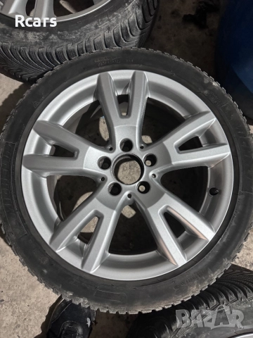 Оригинални джанти мерцедес  R17/ЕТ47/7.5J/112/66.6 с подарък всесезонни гуми мишелин, снимка 6 - Гуми и джанти - 52512207