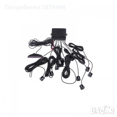 0953 Парктроник за кола с 8 датчика LCD дисплей и звук, снимка 6 - Аксесоари и консумативи - 34555667