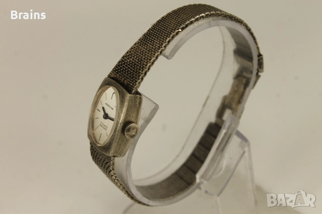 1960's PRATINA Дамски Сребърен Часовник Швейцарски, снимка 4 - Дамски - 51745418