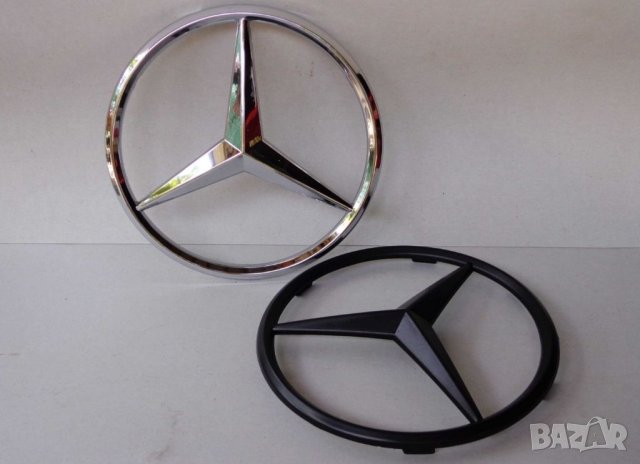 185мм Предна емблема за решетка на Мерцедес Mercedes-Benz W204 W212 W213 W163, снимка 1 - Аксесоари и консумативи - 38933656