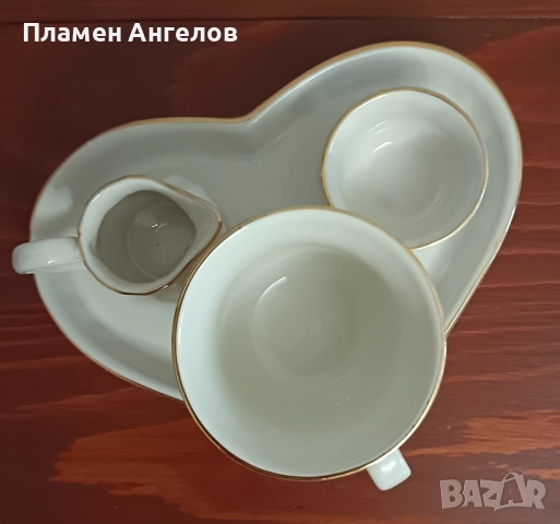 Порцеланов комплект за кафе. , снимка 8 - Сервизи - 51739984