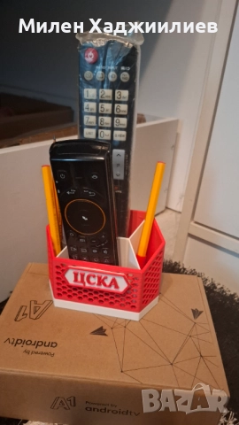 Поставка за дистанционни, органайзер, моливник с надпис - ЦСКА, Liverpool или Manchester united ЦСКА, снимка 5 - Други стоки за дома - 51349379