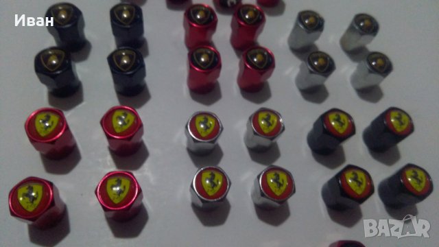 Качественни капачки за вентили винтили с емблеми Ауди Audi TT A3 A4 A6 Q3 Q7 Ferrari Lamborgini, снимка 6 - Аксесоари и консумативи - 29813812