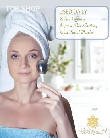 N-Ice Beauty Ice Globes за масаж на лице - помага за премахване на подпухналостта + торбичка, снимка 2 - Масажори - 48780642