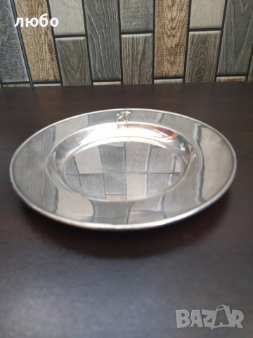 Сребърна Чиния 0,925 102 гр, снимка 3 - Антикварни и старинни предмети - 44419803