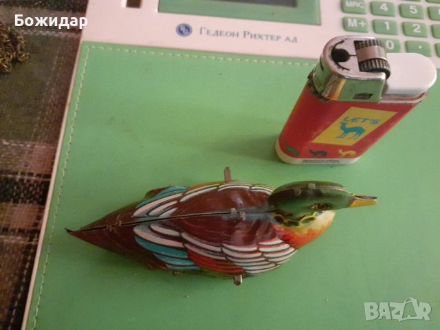 МЕТАЛНА НЕМСКА МЕХАНИЧНА ИГРАЧКА (ПАТИЦА)., снимка 4 - Други ценни предмети - 37422116