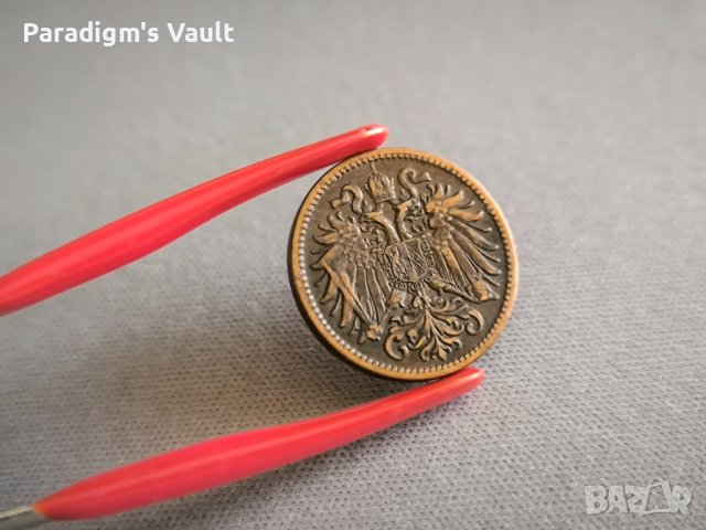 Монета - Австро-Унгария - 2 хелера | 1907г., снимка 2 - Нумизматика и бонистика - 44352831