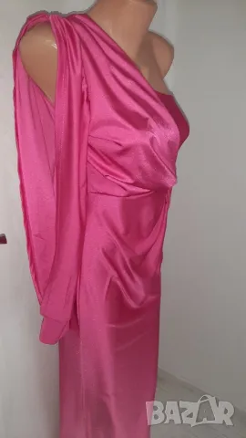 Нова дълга розова рокля , снимка 3 - Рокли - 49204138