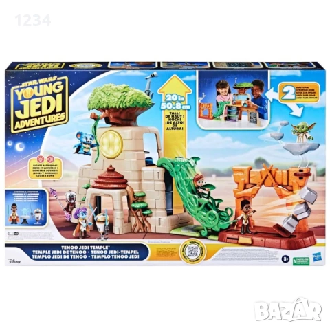 ASBRO STAR WARS Young Jedi Adventures Храмът на джедаите и 2 фигурки