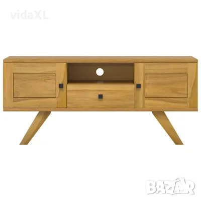 vidaXL ТВ шкаф, 110x30x50 см, тиково дърво масив（SKU:340869）, снимка 3 - Шкафове - 48806772