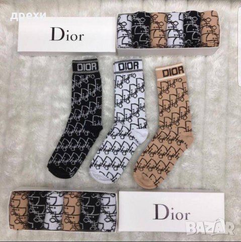 DIOR , Nike ,  Gucci , Victoria's Secret 6 чифта в кутия, снимка 3 - Дамски чорапи - 35411821