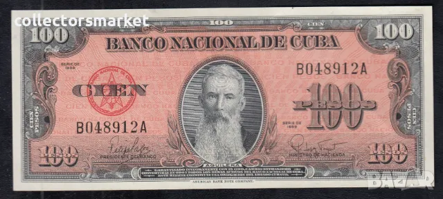 100 песо 1959, Куба