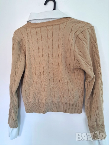 Дамски пуловер с якичка, снимка 3 - Блузи с дълъг ръкав и пуловери - 52500465