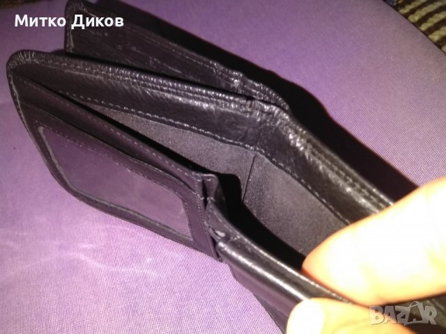 Портфейл две С естествена кожа 115х90мм, снимка 6 - Портфейли, портмонета - 37628242