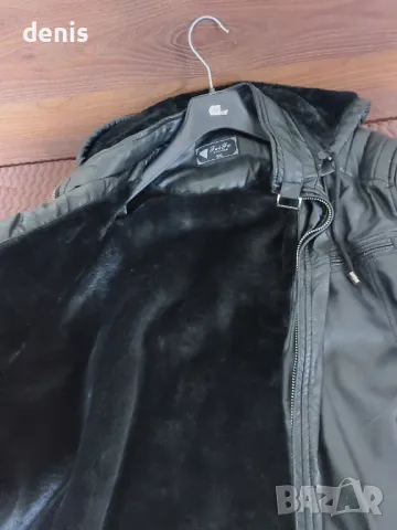 Мъжко зимно кожено яке, снимка 2 - Якета - 47738245