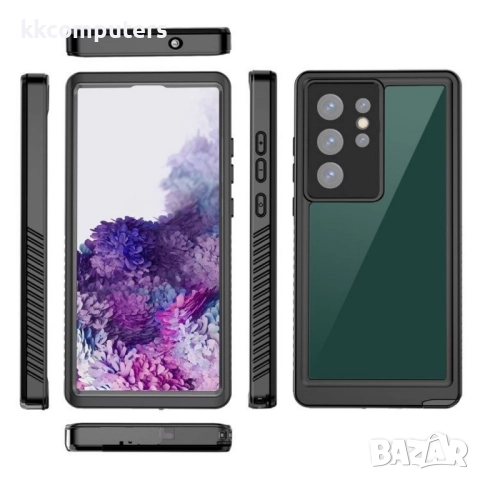 Samsung Galaxy S23 Ultra REDPEPPER Водоустойчив / Удароустойчив Калъф + Скрийн Протектор – Черен, IP, снимка 5 - Калъфи, кейсове - 52248112