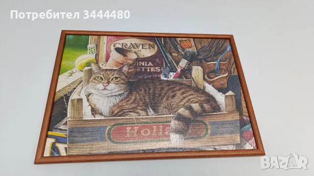 Картина пъзел котка в щайга