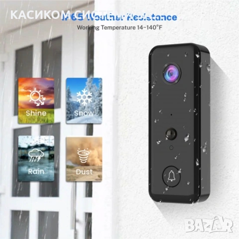 Смарт видео звънец с камера 720P и нощно виждане