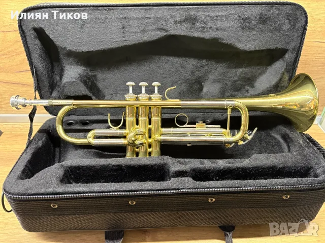 Тромпет Bach TR650 неразличим от нов, оригинален кейс и Bach 7C, снимка 2 - Духови инструменти - 56091721