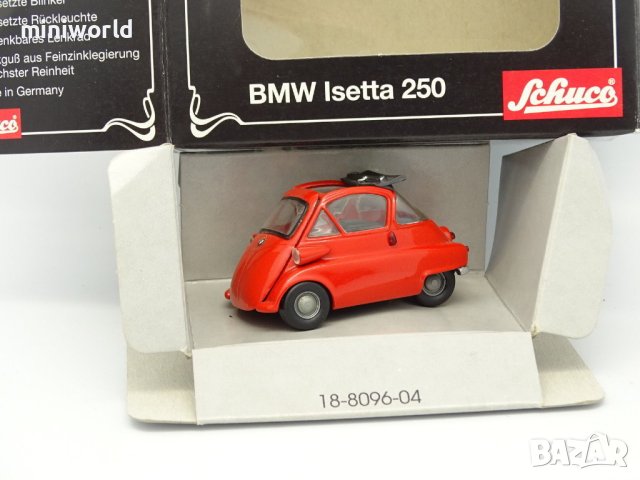 BMW Isetta 250 1955 - мащаб 1:43 на Schuco лимитирана серия Моделът е нов в оригиналната си опакова, снимка 2 - Колекции - 42916493