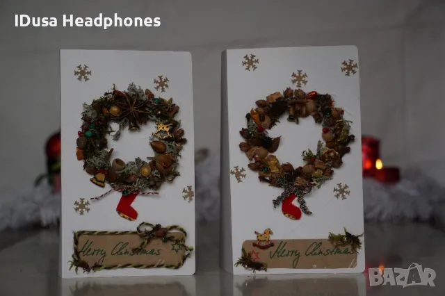 Ръчно изработени Коледни/Новогодишни картички, снимка 2 - Коледни подаръци - 47944363