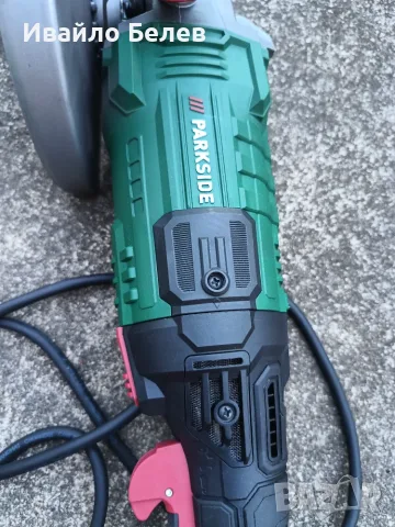 Ъглошлайф Parkside PWS 230 F5 (2000W, Ø 230 mm) – използван 2 пъти, с гаранция, снимка 10 - Ъглошлайфи - 55837591