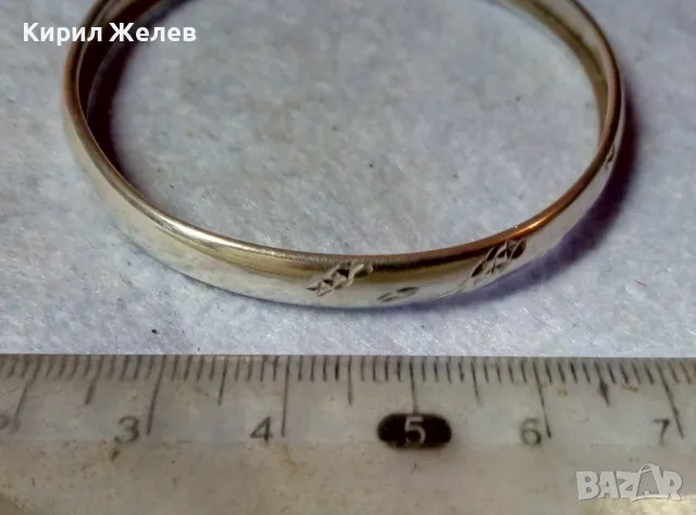 Стара СТИЛНО РЪЧНО ОРНАМЕНТИРАНА РЕТРО АРТ СРЕБЪРНА ГРИВНА СРЕБРО 925 МАЙСТОРСКА ИЗРАБОТКА 49296, снимка 5 - Антикварни и старинни предмети - 48492997