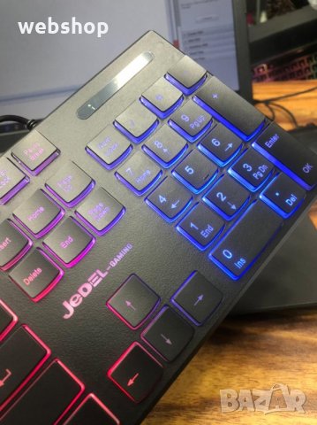 Светеща Геймърска Клавиатура Jedel К510, снимка 3 - Клавиатури и мишки - 34303683