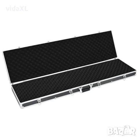 vidaXL Куфар за пушки, черен, 134x35x12 см, алуминий, снимка 4 - Оборудване и аксесоари за оръжия - 56148394