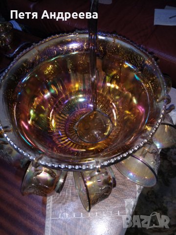 Сервиз за пунш или сангрия - купа, чаши и черпак, снимка 6 - Домашни напитки - 37954418