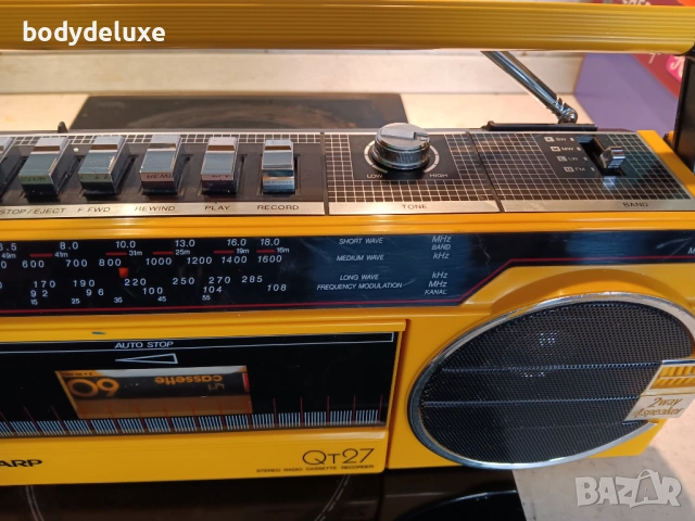 SHARP QT27 радиокасетофон, снимка 7 - Радиокасетофони, транзистори - 53334764