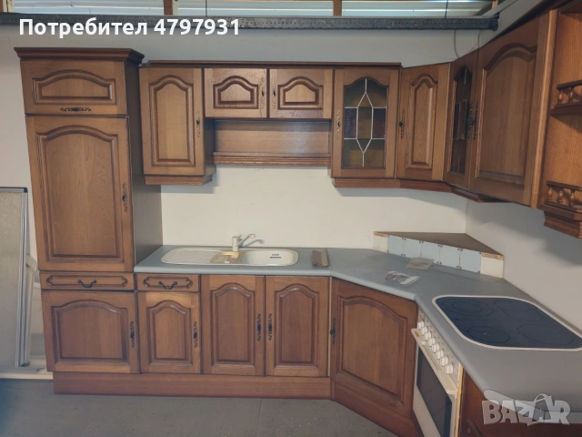 Чисто нова дъбова кухня с уреди , снимка 2 - Кухни - 54206868
