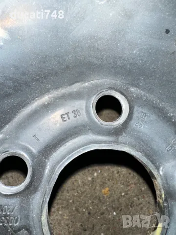 OEM железни джанти 14" 5х100 - VW, Skoda, Seat с тасове, снимка 7 - Гуми и джанти - 48338965