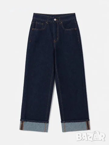 Дамски дънки Wide Leg 7509 – Dark Indigo, снимка 2 - Дънки - 55911535