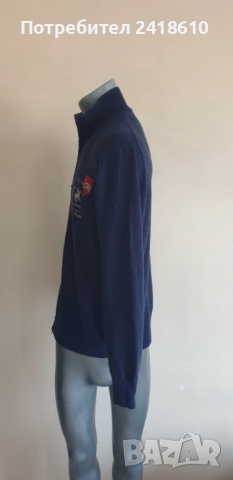 La Martina  Merino Wool Full Zip Cardigan Mens Size L / XL  ОРИГИНАЛ! Жилетка С цял Цип!, снимка 9 - Пуловери - 52495704