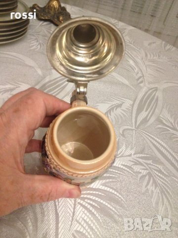 Vintage."GERZ" W.Germany. Красива релефна халба 200 мл. Нова., снимка 9 - Антикварни и старинни предмети - 36603266