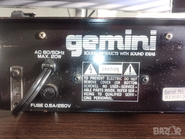 Пулт GEMINI PMX-2500, снимка 4 - Ресийвъри, усилватели, смесителни пултове - 52748831