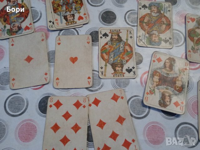 Стари карти тип ROCOCO, снимка 3 - Карти за игра - 38254905