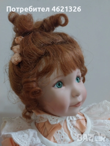 Колекционерска порцеланова кукла Праскови и крем Ashton Drake нова, снимка 11 - Декорация за дома - 52044064