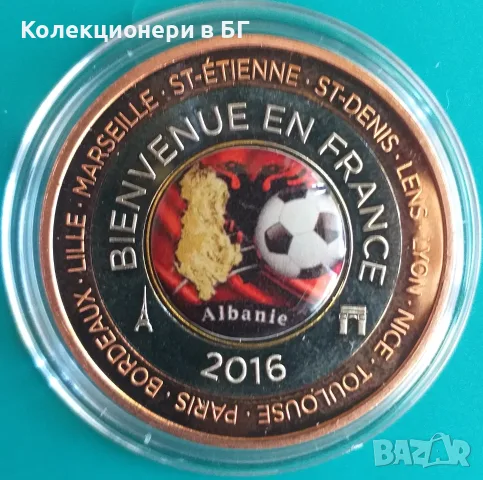 ТРИМЕТАЛЕН ПЛАКЕТ ЕП ПО ФУТБОЛ ФРАНЦИЯ 2016 /виж описанието/