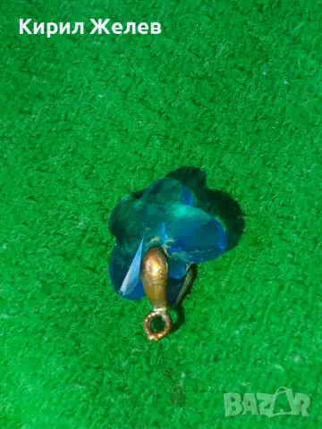 СТАРО МЕДНО КРИСТАЛНО ФАСЕТИРАНО ФЕШЪН АРТ НЕЖНО МЕДАЛЬОНЧЕ 38452, снимка 8 - Колиета, медальони, синджири - 41396527