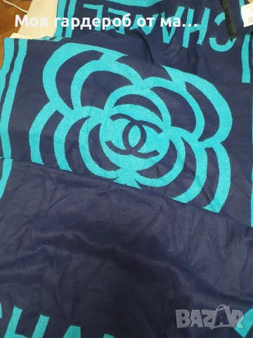 Шал Chanel.кашмир .памук, снимка 2 - Шалове - 54320451