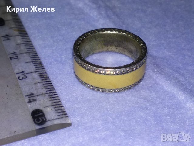 МАРКОВ ЕМАЙЛИРАН ФЕШЪН АРТ СРЕБЪРЕН ПРЪСТЕН СРЕБРО S 925 ALE 54 на ПАНДОРА PANDORA Тип ХАЛКА 40644, снимка 12 - Пръстени - 42613783