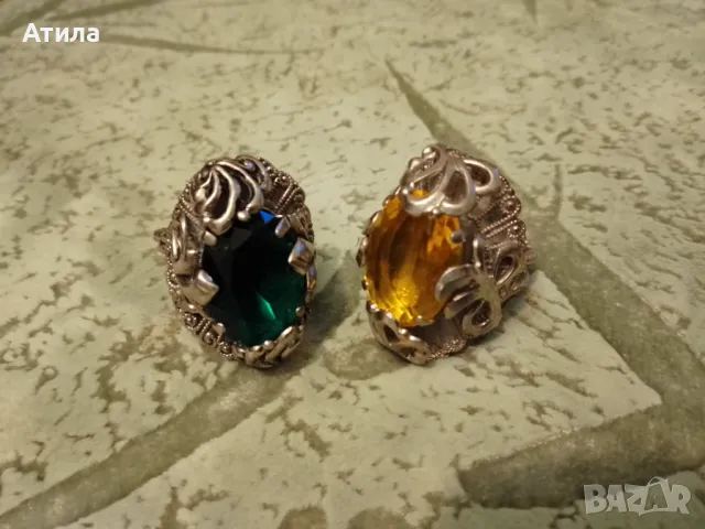 пръстени посребрени